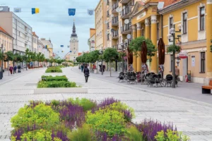 Pešia zóna v Trnave - historické centrum mesta